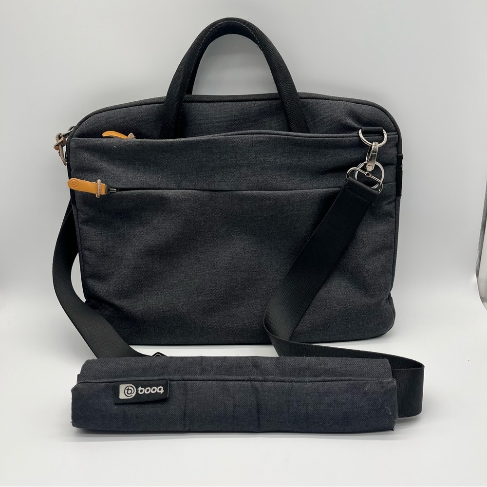 Booq SuperSlim Charcoal Carrier Macbook 12-13" Laptop Bag Slim Adjustable Strap